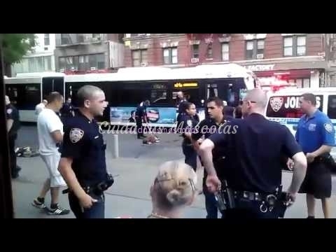 Un policía dispara a un Pitbull por defender a su dueño indigente